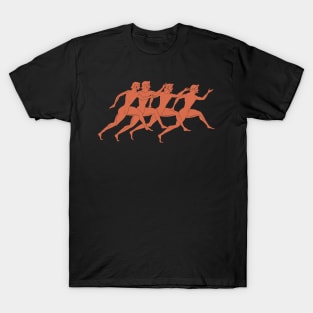 Ancient Greek Runners Olympic Athletes Running T-Shirt